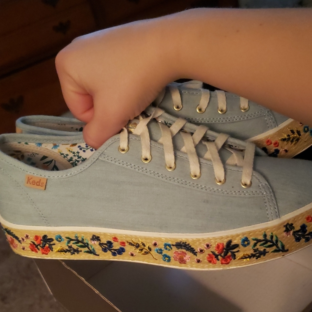 Keds Rifle Paper Co. Embroidered Platform Sneaker